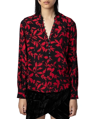 Zadig & Voltaire Twina Button Front Top