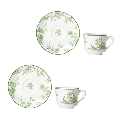Bernardaud Albertine Espresso Cup & Saucer