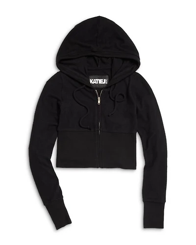 Girls' Hacci Knit Zip Hoodie - Big Kid