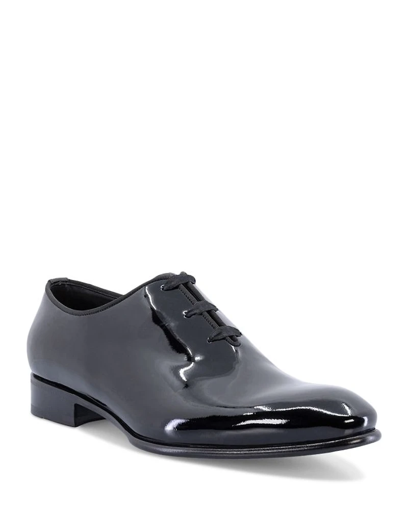 Men's Padova Wholecut Patent Lace Up Formal Shoes