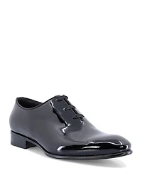 Santoni Men's Padova Wholecut Patent Lace Up Formal Shoes