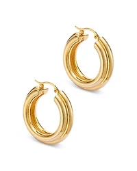 Bloomingdale's Fine Collection Polished Triple Medium Hoop Earrings