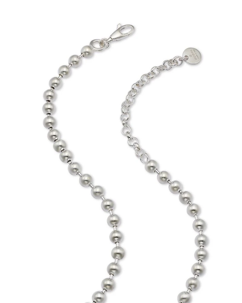Sterling Silver Interlocking G Pendant Necklace