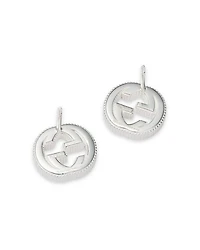 Sterling Silver Interlocking G Stud Earrings