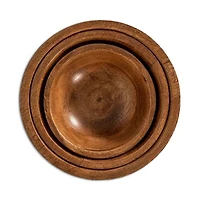 Bilbao Wood 3 Piece Nesting Bowls