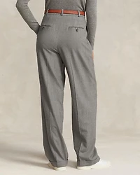 Pleated Wool Blend Pants