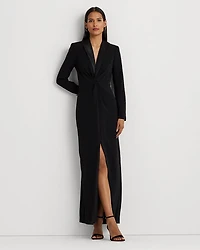 Tuxedo Style Column Gown