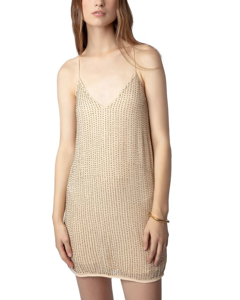 Caro Mousseline Embroidered Slip Dress
