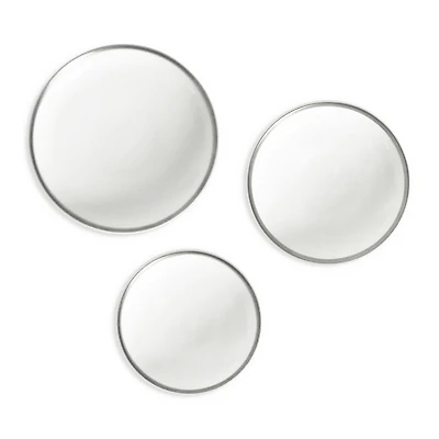 Platinum Edge Assorted Canape Dishes, Set of 3