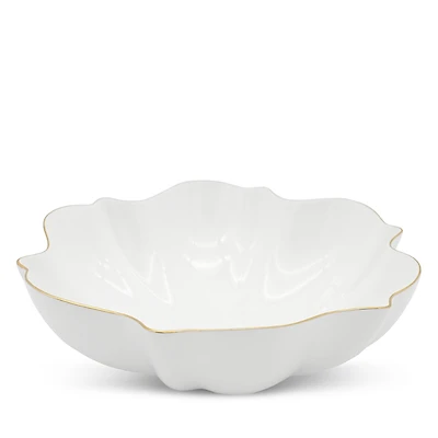 Twig New York Amelie Brushed Gold Serving Salad Bowl