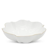Twig New York Amelie Brushed Gold Serving Salad Bowl