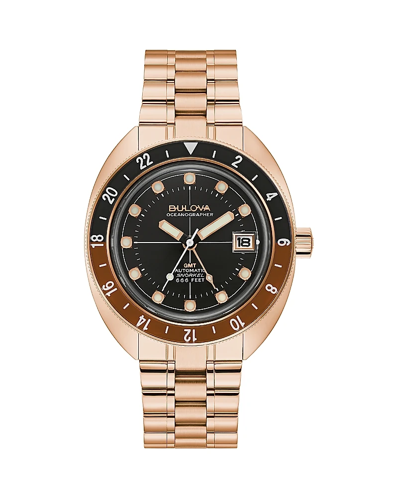 Bulova Oceanographer Gmt Watch, 41mm
