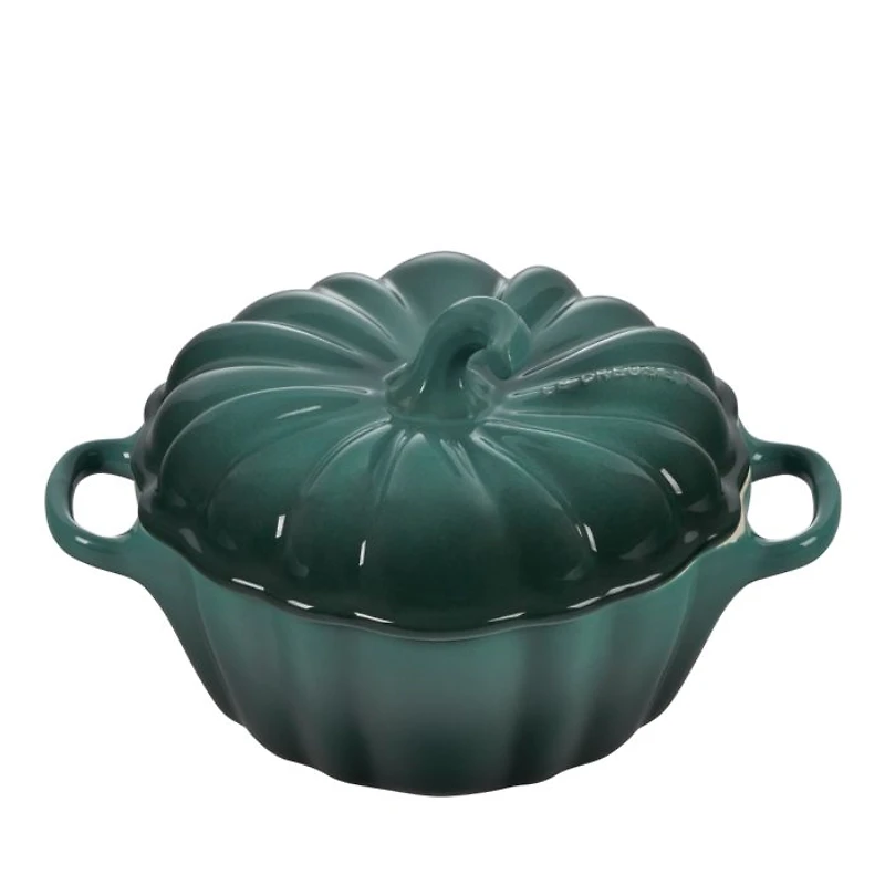 Stoneware Figural Pumpkin Petite Cocotte