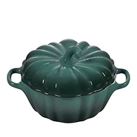 Stoneware Figural Pumpkin Petite Cocotte