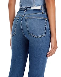 Stove Pipe High Rise Straight Jeans Mid 70s