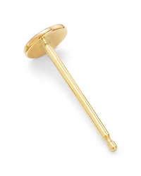14K Yellow Gold Itty Bitty Symbols Soccer Ball Single Stud Earring