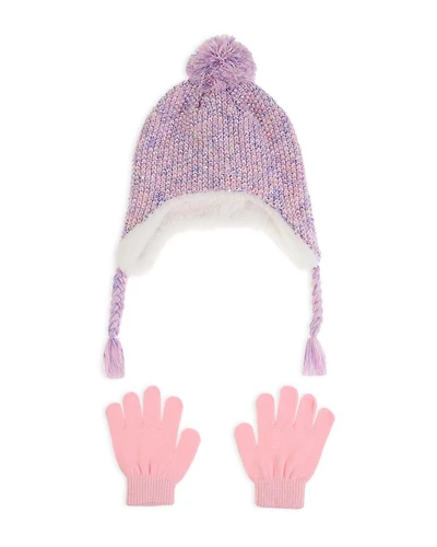 Girls' Multi Color Hat & Gloves Set - Big Kid