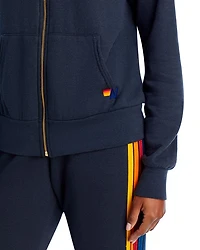 Rainbow-Stripe Hoodie