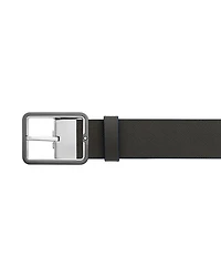 Men's Gray Leather Belt