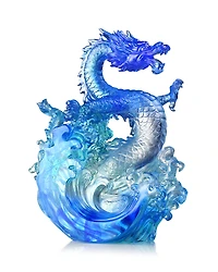 Liuli Dragon of Excellence Crystal Figure