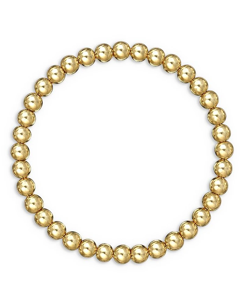 14K Yellow Gold Bead Bracelet