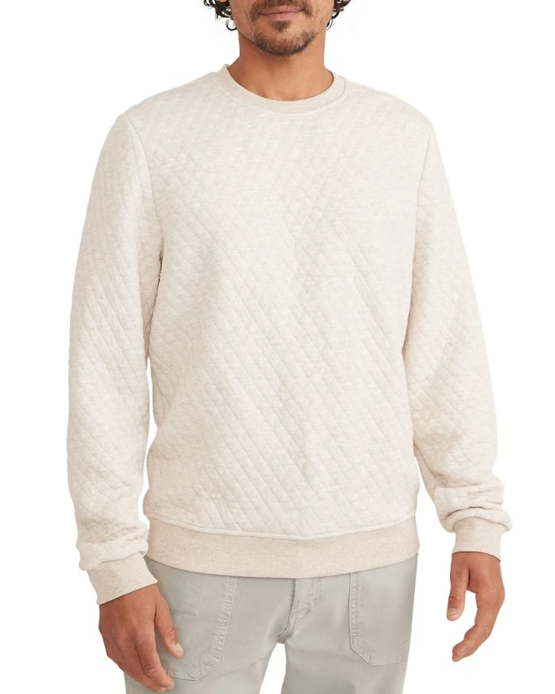 Corbet Quilted Crewneck Sweater