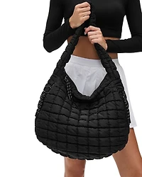 Revive Extra Large Quilted Nylon Hobo