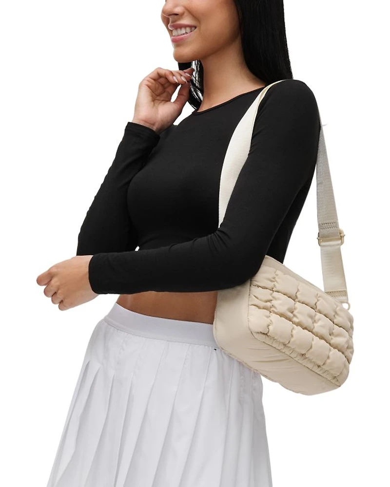 Quilted Medium Nylon Crossbody