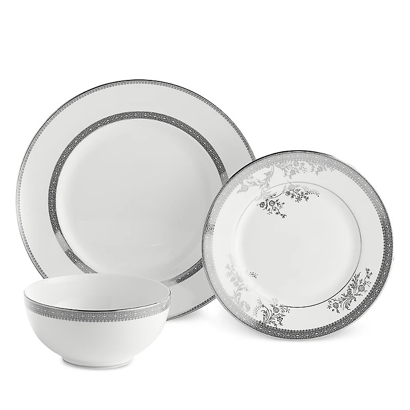 Wedgwood Vera Wang Lace 12 Piece Dinnerware Set, Service for 4