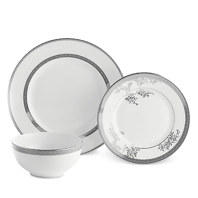 Wedgwood Vera Wang Lace 12 Piece Dinnerware Set, Service for 4