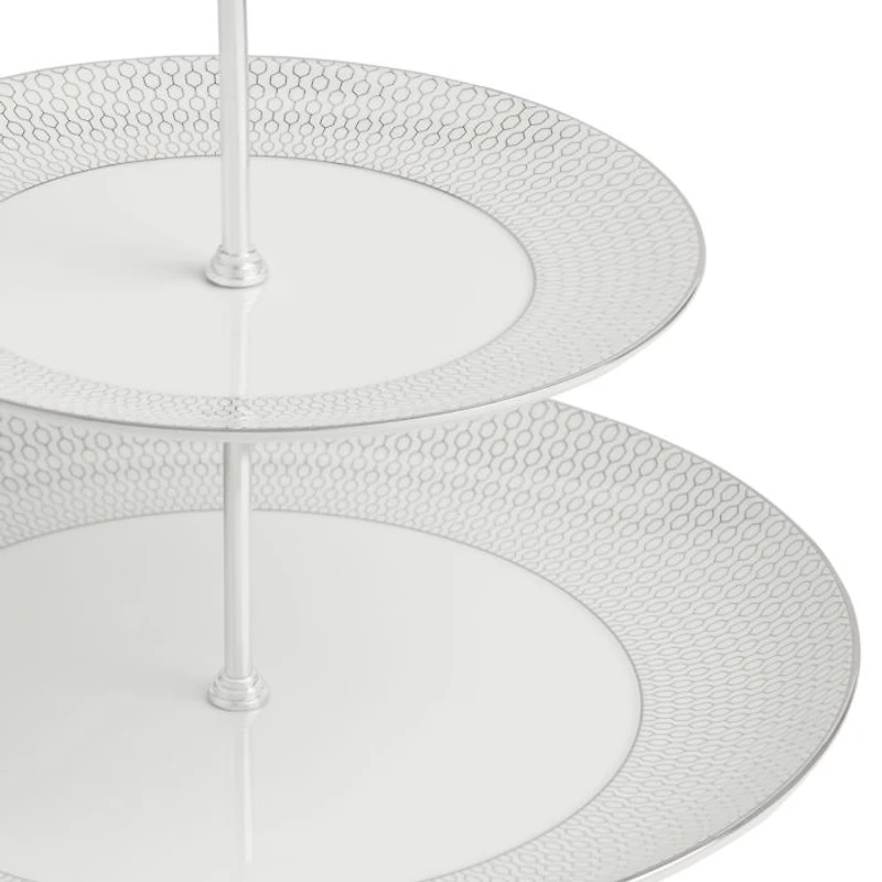 Gio Platinum 2 Tier Cake Stand