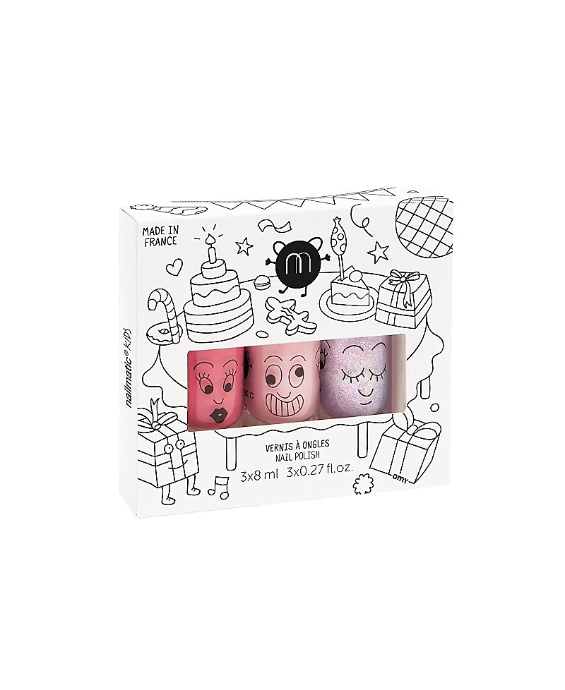 Nailmatic Nail Polishes Set Party 3-10 - Ages 5-7