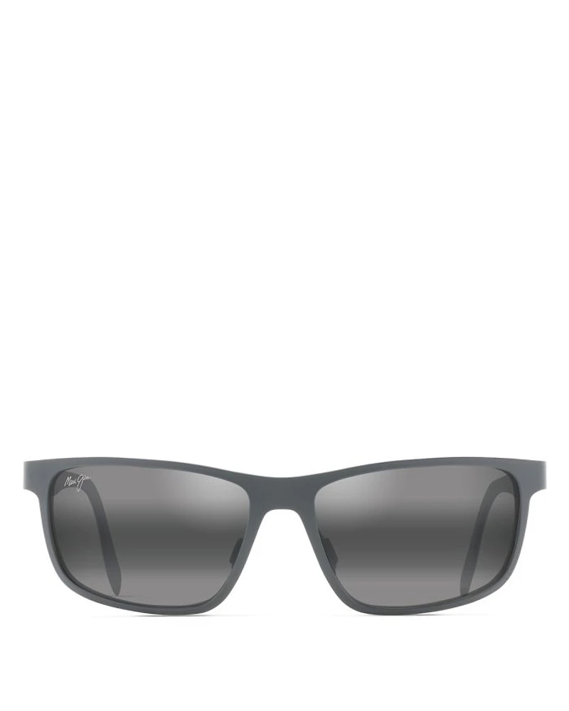 Anemone Polarized Rectangular Sunglasses, 60mm