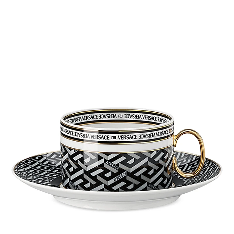Versace La Greca Signature Tea Cup & Saucer