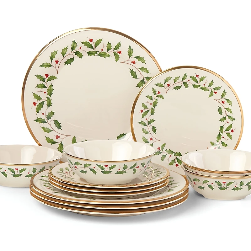 Lenox Holiday 12-Pc. Plate & Bowl Set