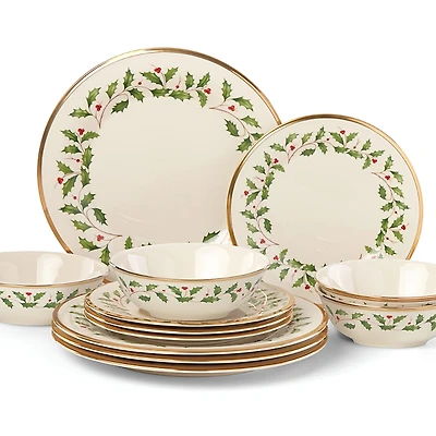 Lenox Holiday 12-Pc. Plate & Bowl Set