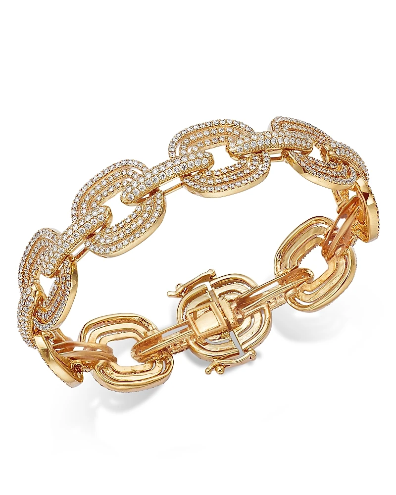 Bloomingdale's Fine Collection Diamond Link Bracelet