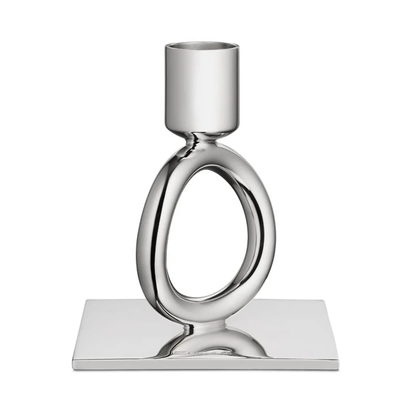 Vertigo Silverplated One Ring Candleholder