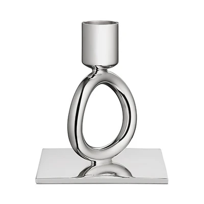 Vertigo Silverplated One Ring Candleholder