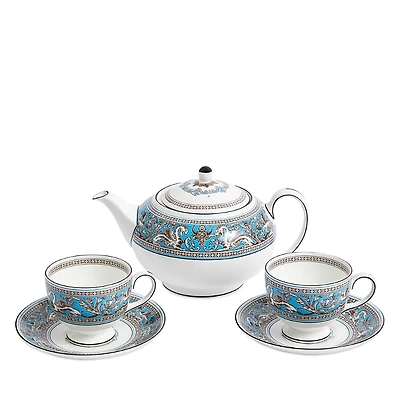 Wedgwood Florentine Turquoise 5-Piece Teaware Set