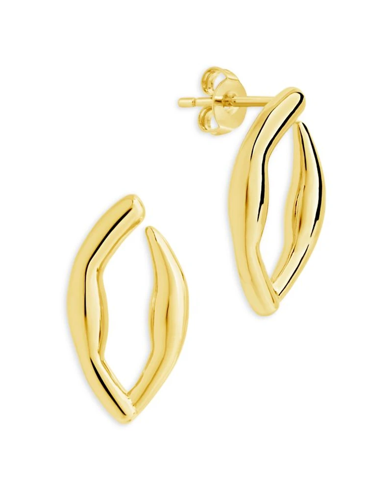 Sharee Stud Earrings in 14K Gold Plated