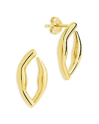 Sharee Stud Earrings in 14K Gold Plated