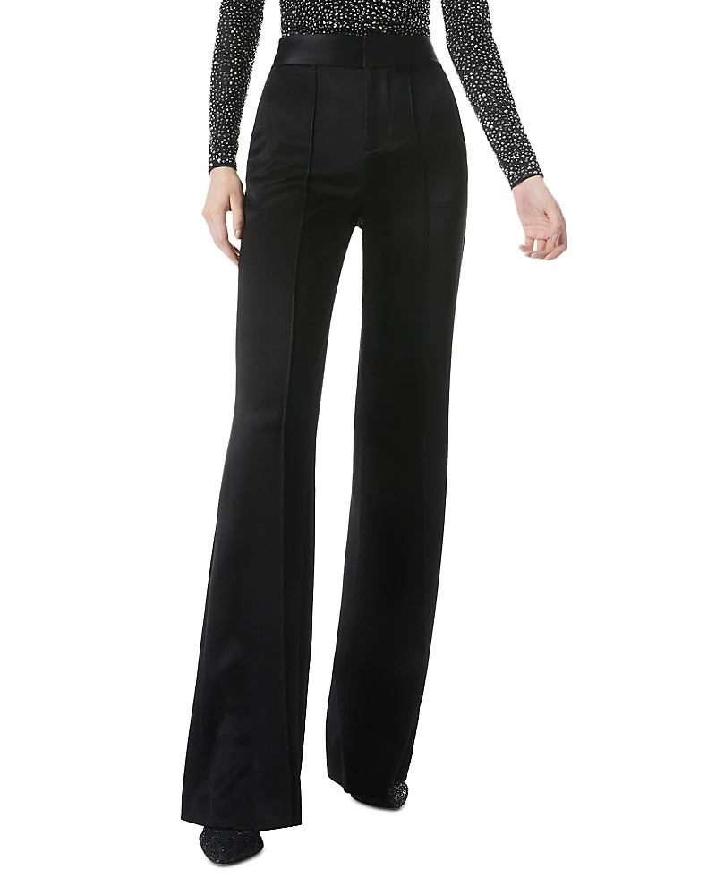 Alice and Olivia Dylan High Waisted Wide Leg Pants