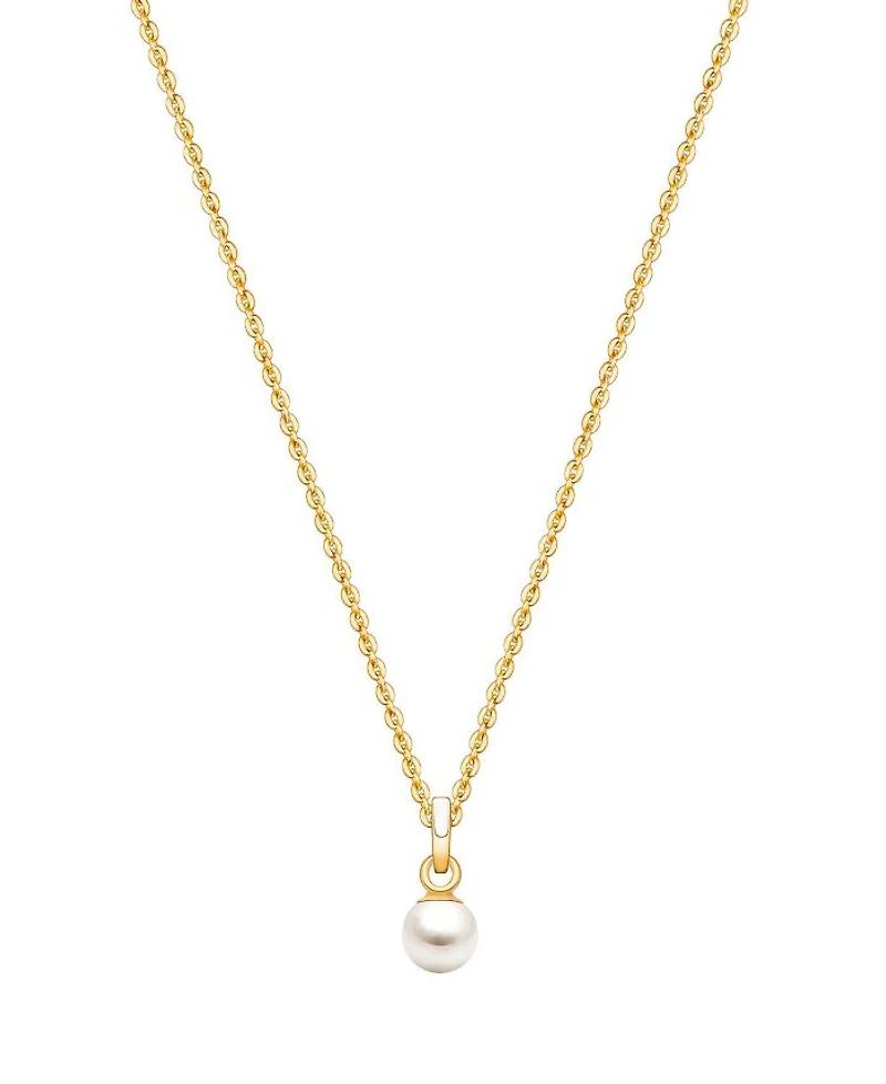 Girls' 14K Gold My Little Cultured Pearl 13-14" Necklace - Children