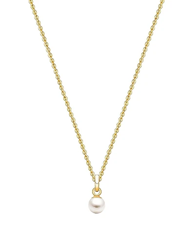 Tiny Blessings Girls' 14K Gold My Little Cultured Pearl 13-14 Necklace - Children