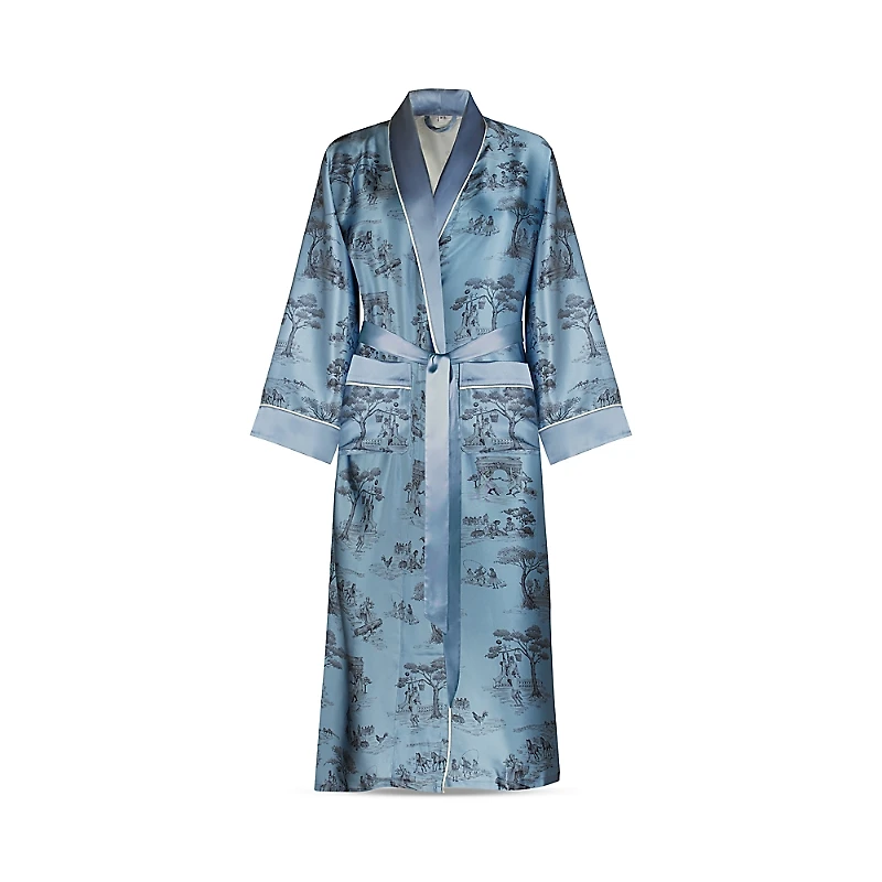 Gingerlily x Sheila Bridges Harlem Toile Silk Robe