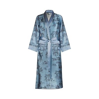 Gingerlily x Sheila Bridges Harlem Toile Silk Robe