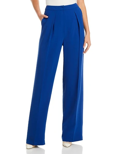 Twill Chiffon Tailored Pants