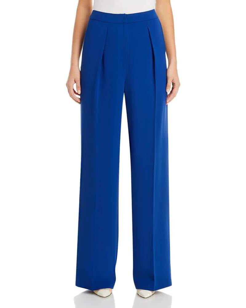 Twill Chiffon Tailored Pants