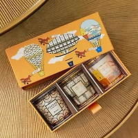 Trio of Travel Candles: Brussels-Roma-Saint Tropez